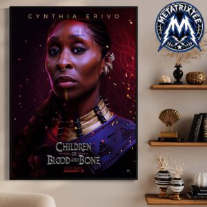 Commander Kaea Official Poster For Film Children Of Blood And Bone Releasing January 15 2027 Starring Cynthia Erivo High-Quality Poster Canvas