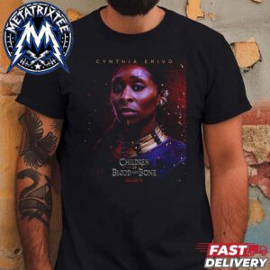 Commander Kaea Official Poster For Film Children Of Blood And Bone Releasing January 15 2027 Starring Cynthia Erivo Short T-Shirt