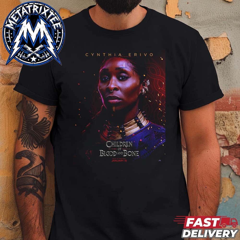 Commander Kaea Official Poster For Film Children Of Blood And Bone Releasing January 15 2027 Starring Cynthia Erivo Short T-Shirt Commander Kaea Official Poster For Film Children Of Blood And Bone Releasing January 15 2027 Starring Cynthia Erivo Short T-Shirt
