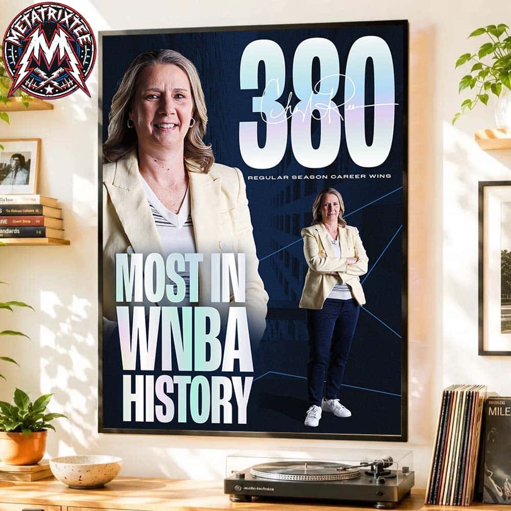Congrats Cheryl Reeve Minnesota Lynx To The 380 Regular Season Career Wins Most In WNBA History Poster Canvas Congrats Cheryl Reeve Minnesota Lynx To The 380 Regular Season Career Wins Most In WNBA History Poster Canvas