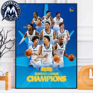 Congrats Golden State Warriors Claim 2026 NBA Summer League Champions Professional Poster Canvas