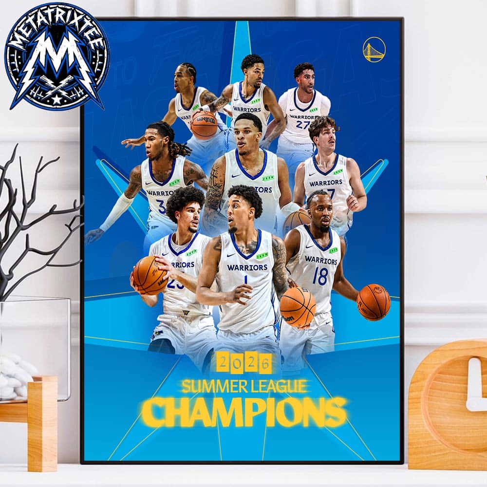 Congrats Golden State Warriors Claim 2026 NBA Summer League Champions Professional Poster Canvas Congrats Golden State Warriors Claim 2026 NBA Summer League Champions Professional Poster Canvas