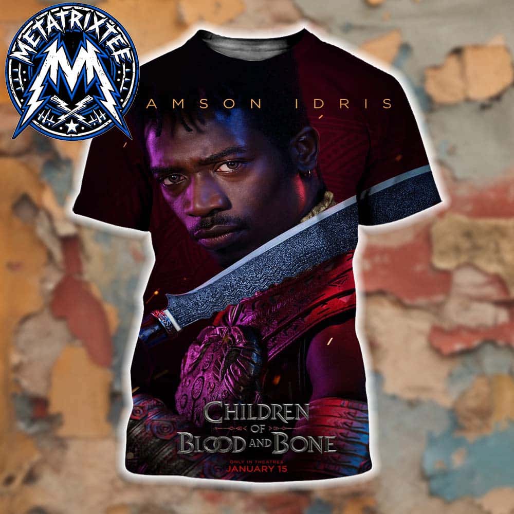 Damson Idris Is Inan Official Poster For Children Of Blood And Bone In Theaters January 15 2027 Unisex T-Shirt Damson Idris Is Inan Official Poster For Children Of Blood And Bone In Theaters January 15 2027 Unisex T-Shirt