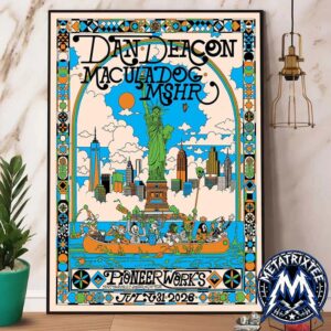 Dan Deacon And Macula Dog With MSHR Poster Show At Pioneer Works In Brooklyn New York On July 31 2026 Poster Canvas
