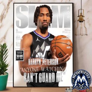 Darryn Peterson NBA Utah Jazz Magazine SLAM 263 Platinum Metal Edition Anyone Watching Can’t Guara Me Poster Canvas