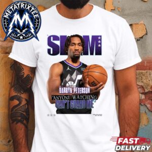 Darryn Peterson NBA Utah Jazz Tee SLAM 263 Anyone Watching Can’t Guara Me White T-Shirt
