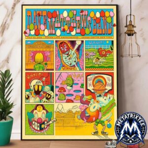 Dave Matthews Band Darien Lake Amphitheater Poster In Darien Center NY On July 22 2026 High-Quality Poster Canvas
