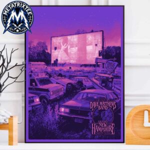 Dave Matthews Band Night 2 Poster Live Concert At The BankNH Pavilion In Gilford NH On July 15 2026 Professional Poster Canvas