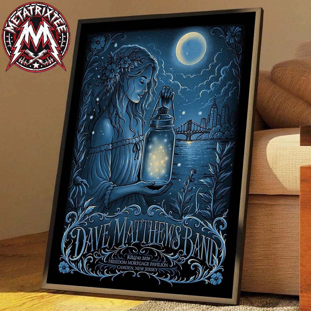Dave Matthews Band Poster Concert At Freedom Mortgage Pavilion In Camden In NJ On July 10 2026 Premium Poster Canvas Dave Matthews Band Poster Concert At Freedom Mortgage Pavilion In Camden In NJ On July 10 2026 Premium Poster Canvas