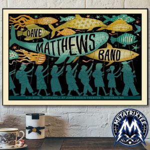 Dave Matthews Band Poster Concert For DMB 2026 Tour At The Northwell At Jones Beach Theater In Wantagh NY For July 21 2026 Poster Canvas