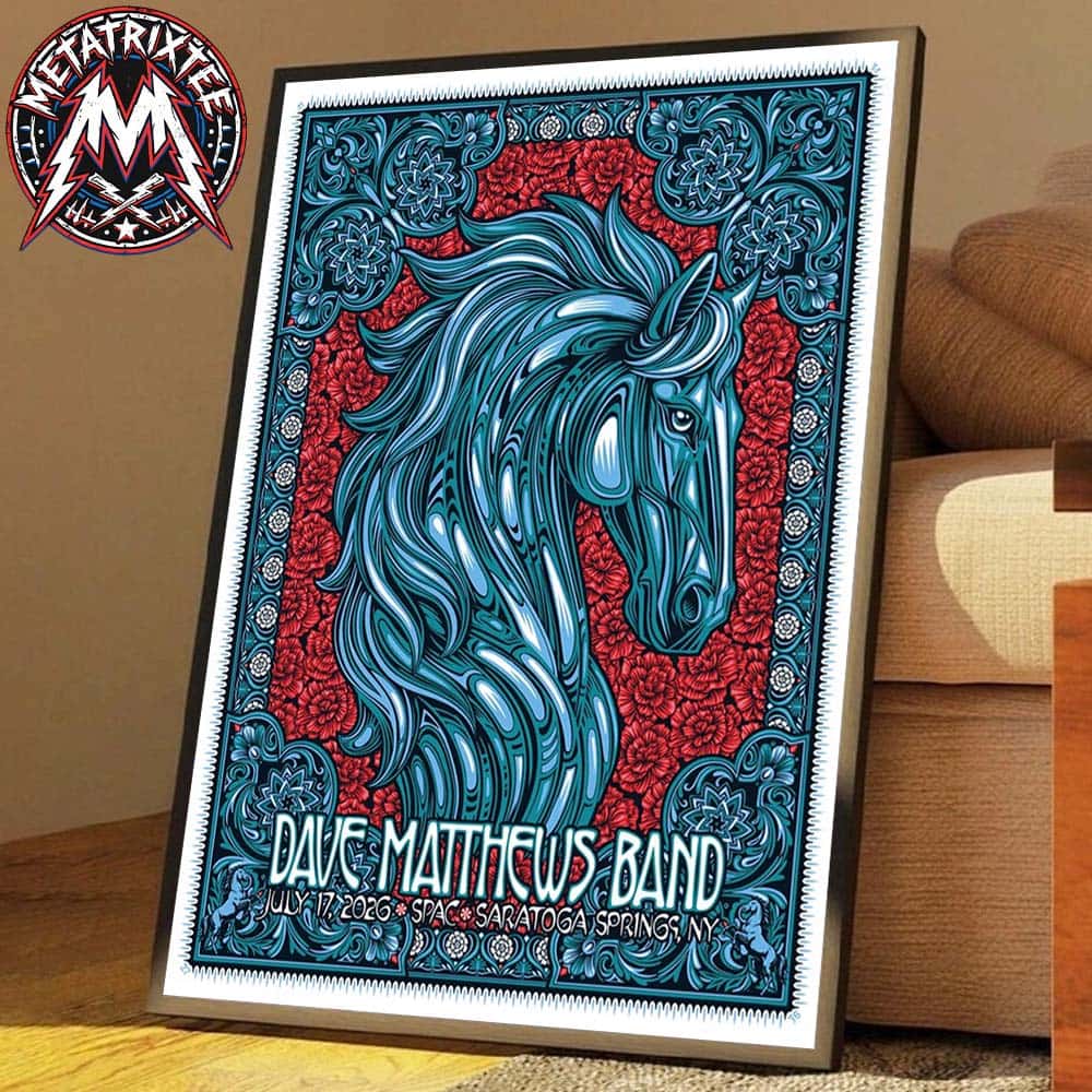 Dave Matthews Band Saratoga Springs NY Night 1 Poster For July 17th 2026 The Albany Med Health System At SPA Poster Canvas Dave Matthews Band Saratoga Springs NY Night 1 Poster For July 17th 2026 The Albany Med Health System At SPA Poster Canvas