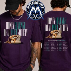 Dead Poet Society And Honey Revenge Dates List For 2026 US Fall Tour Start On October 23 In San Diego To November 25 In Anaheim Vintage T-Shirt