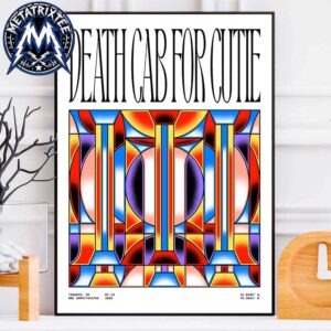 Death Cab For Cutie 2026 Poster Show At The RBC Amphitheatre In Toronto ON On July 19 Durable Poster Canvas