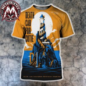 Death Cab For Cutie Poster Concert At Everwise Amphitheater At White River State Park In Indianapolis On July 12 2026 All Over Print Shirt