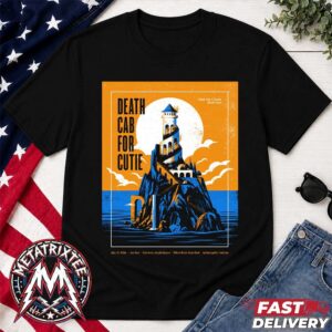 Death Cab For Cutie Poster Concert At Everwise Amphitheater At White River State Park In Indianapolis On July 12 2026 Vintage T-Shirt