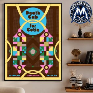 Death Cab for Cutie Main Poster At The Stifel Theatre In St Louis On July 24 2026 Professional Poster Canvas