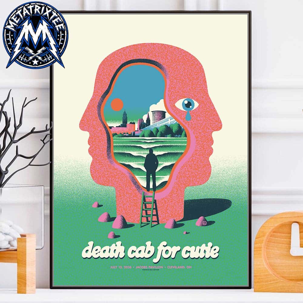 Death Cab for Cutie Poster Show At Jacobs Pavilion In Cleveland Ohio On July 15 2026 Professional Poster Canvas Death Cab for Cutie Poster Show At Jacobs Pavilion In Cleveland Ohio On July 15 2026 Professional Poster Canvas
