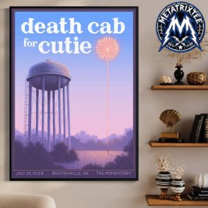 Death Cab for Cutie Poster Show At The Momentary In Bentonville AR On July 25 2026 Professional Poster Canvas