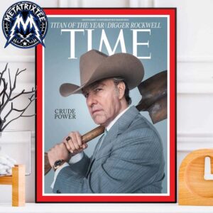 Digger Rockwell As Titan Of The Year Cover By TIME Durable Poster Canvas