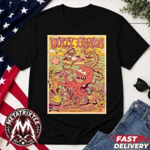Dirty Heads Chicago IL 2026 Show Poster Night 1 For Huntington Bank Pavilion At Northerly Island So Glad You Made It On July 11 2026 Short T-Shirt