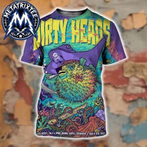 Dirty Heads Holmdel Concert Poster At The PNC Bank Arts Center In New Jersey On July 23 2026 All Over Print Shirt