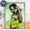 Flau’jae Johnson Team Seattle Storm WNBA Pressure Building WSLAM Digital Cover High-Quality Poster Canvas