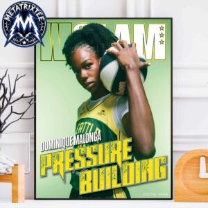Dominique Malonga Team Seattle Storm WNBA Pressure Building WSLAM Digital Cover Premium Poster Canvas