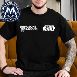 Dungeons And Dragons X Star Wars Collaboration Logo For The Season Of Rebellion Releasing On 2027 Black T-Shirt