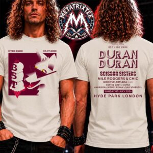 Duran Duran x BST Hyde Park 2026 For Hyde Park London On Sunday 5 July 2026 Two Sided Short T-Shirt