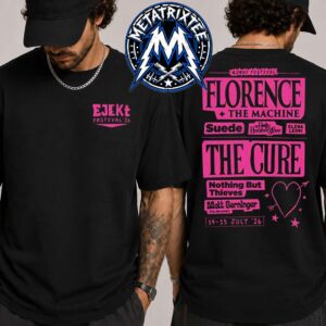 Ejekt Festival 2026 Athens Greece Merch Tee At OAKA Lineup For July 14–15 2026 Two Sided Black T-Shirt