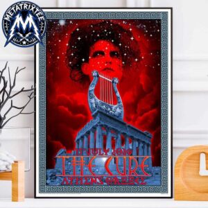 Ejekt Festival 2026 Day 2 The Cure Show Poster At Telekom Center In Athens Greece On July 15th 2026 High-Quality Poster Canvas