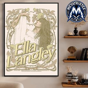 Ella Langley Dandelion Tour Night 3 Official PosterAt North Charleston Coliseum In North Charleston SC On July 24 2026 Durable Poster Canvas