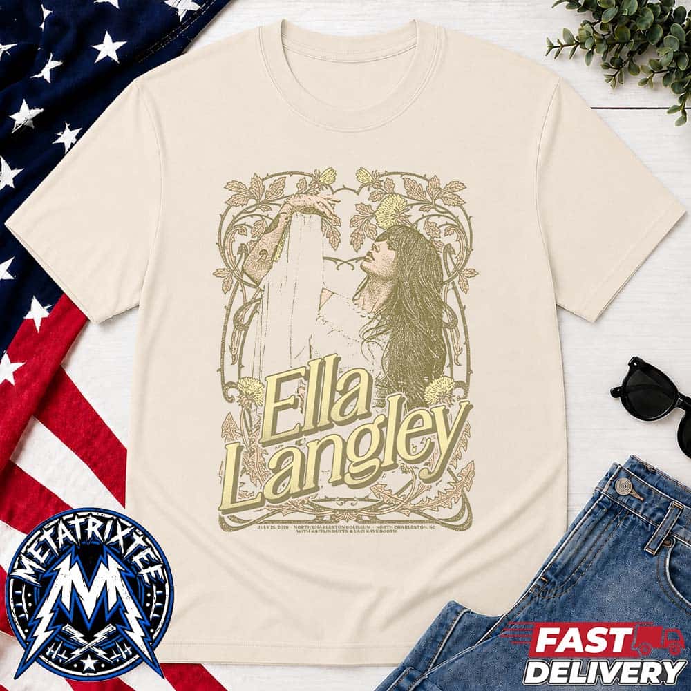 Ella Langley Dandelion Tour Night 3 Official PosterAt North Charleston Coliseum In North Charleston SC On July 24 2026 Short t-Shirt Ella Langley Dandelion Tour Night 3 Official PosterAt North Charleston Coliseum In North Charleston SC On July 24 2026 Short t-Shirt