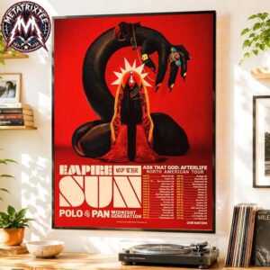 Empire Of The Sun Ask That God Afterlife North American Tour 2026 Cities List With Polo And Pan And Midnight Generation Poster Canvas