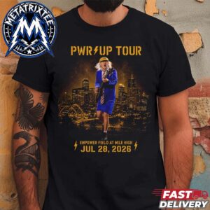 Empower Field 2026 ACDC Poster Concert For Power Up Tour At Mile High In Denver Colorado On July 28 Unisex T-Shirt