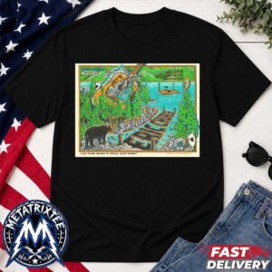 Eric Church Stateline NV Night 2 Poster For Lake Tahoe Amphitheatre 2026 At Caesars Republic On July 16 2026 Short Black T-Shirt