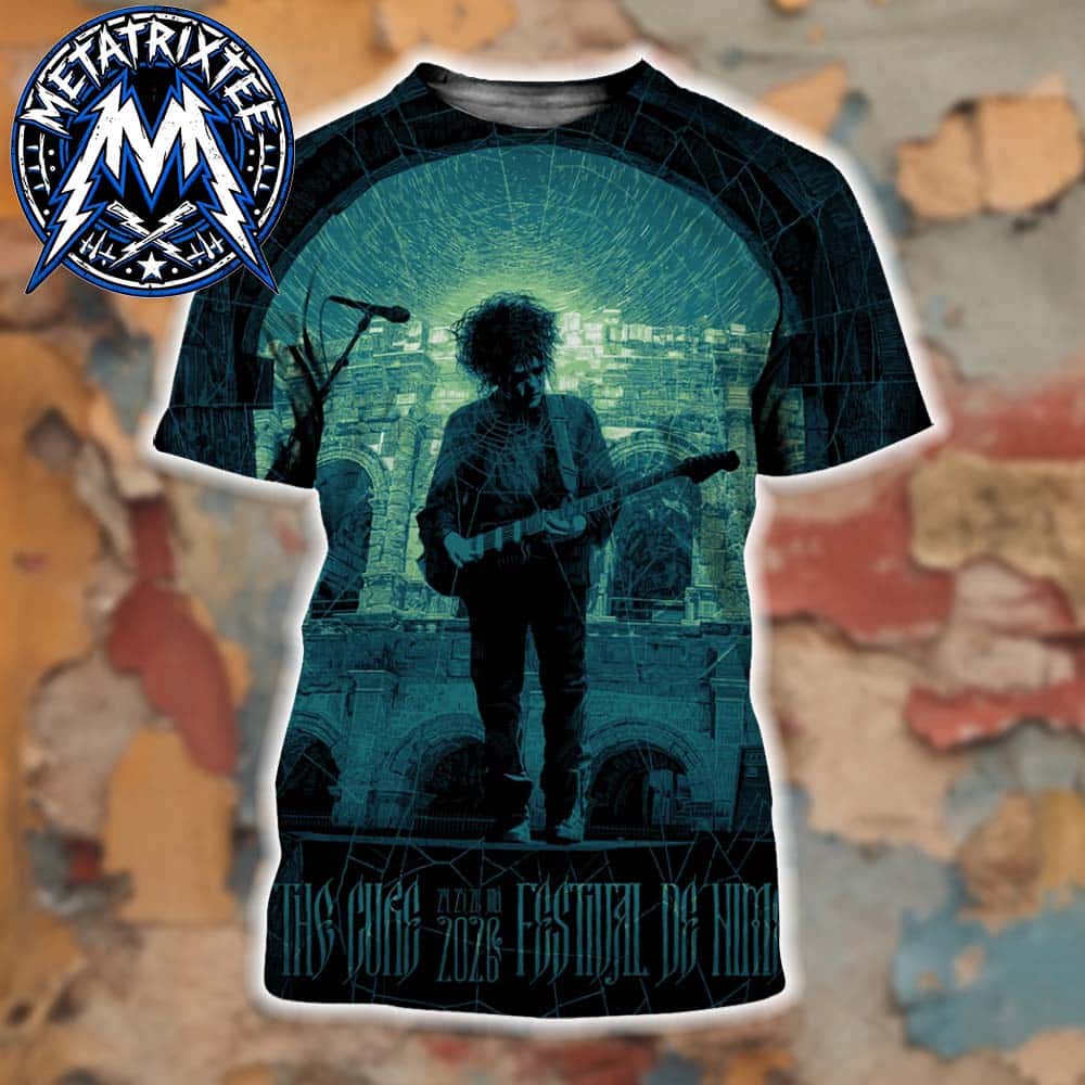 Festival de Nimes Night Two Show Poster For The Cure At The Arenes de Nimes In France On July 25 2026 All Over Print Shirt Festival de Nimes Night Two Show Poster For The Cure At The Arenes de Nimes In France On July 25 2026 All Over Print Shirt
