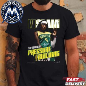 Flau’jae Johnson Team Seattle Storm WNBA Pressure Building WSLAM Digital Cover Vintage T-Shirt