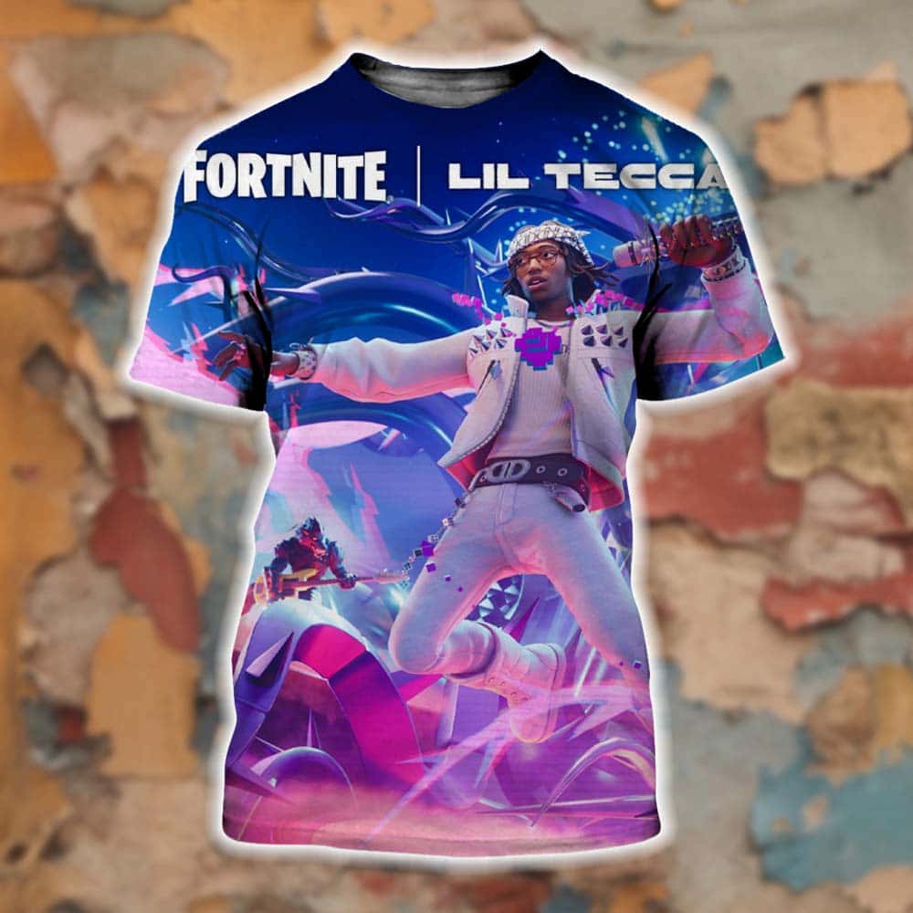 Fortnite x Lil Tecca Festival Concept Outfit And Concert Stage All Over Print Shirt Fortnite x Lil Tecca Festival Concept Outfit And Concert Stage All Over Print Shirt
