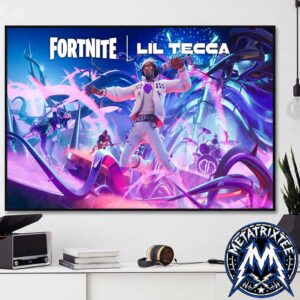 Fortnite x Lil Tecca Festival Concept Outfit And Concert Stage Gallery-Style Poster Canvas