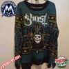 Ghost Krampus With Baphomet Pentagram 2026 Knitted Ugly Christmas Sweater