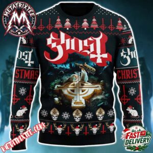 Ghost Rite Here Rite Now Ugly Christmas Sweater Gift For Holiday