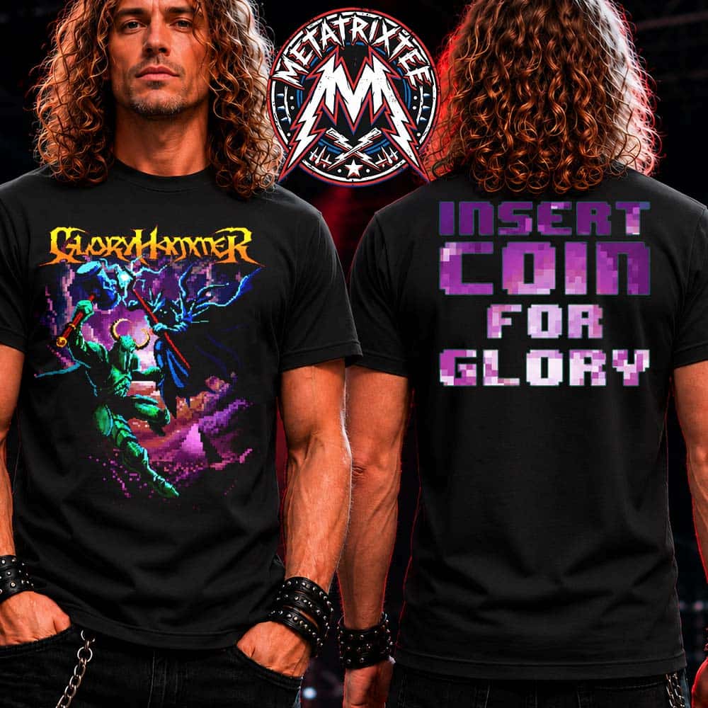 Gloryhammer Insert Coin for Glory Tee 2026 Gift For Fan Two Sided Short T-Shirt Gloryhammer Insert Coin for Glory Tee 2026 Gift For Fan Two Sided Short T-Shirt