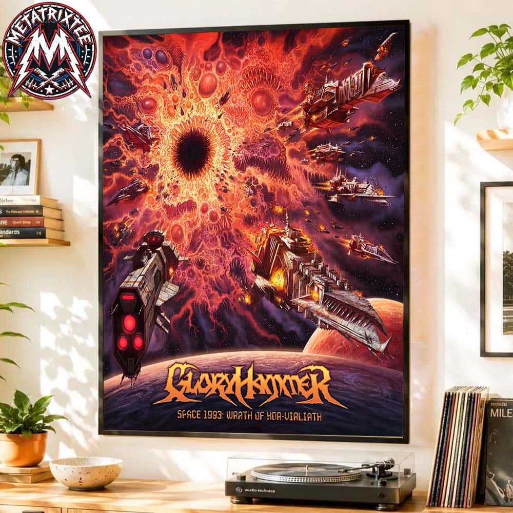 Gloryhammer Space 1993 Wrath of Kor-Virliath New Album Out October 16 2026 High-Quality Poster Canvas Gloryhammer Space 1993 Wrath of Kor-Virliath New Album Out October 16 2026 High-Quality Poster Canvas