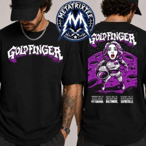 Goldfinger North American Tour Dates List Tee On Nov 19 In McKees Rocks Nov 20 Baltimore And Nov 21 In Sayreville 2026 Short Black T-Shirt