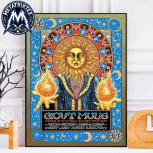 Gov’t Mule Kicking In Your Stall Summer 2026 Poster Tour Dates List From July 22 To August 23 2026 Poster Canvas