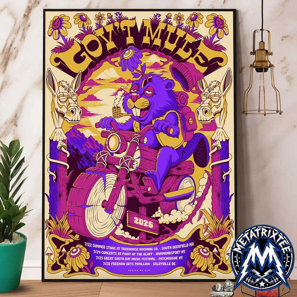 Gov’t Mule Summer Tour 2026 For Kicking in Your Stall Tour July 22 To July 28 Premium Poster Canvas Gov’t Mule Summer Tour 2026 For Kicking in Your Stall Tour July 22 To July 28 Premium Poster Canvas