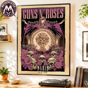 Guns N Roses Night Two Paris 2026 For Europe In France On July 3 2026 At The Accor Arena Poster Canvas