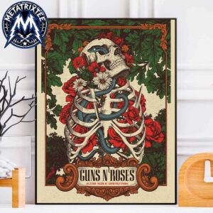 Guns N Roses Raleigh 2026 North American World Tour Poster For July 23 At Carter-Finley Stadium In North Carolina High-Quality Poster Canvas