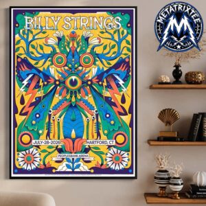 Hartford Poster Concert For Billy Strings At The PeoplesBank Arena In Connecticut On July 28 2026
